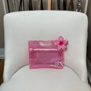 Victoria’s Secret PINK Y2K Vintage Zip Jelly Travel Cosmetic Makeup Bag